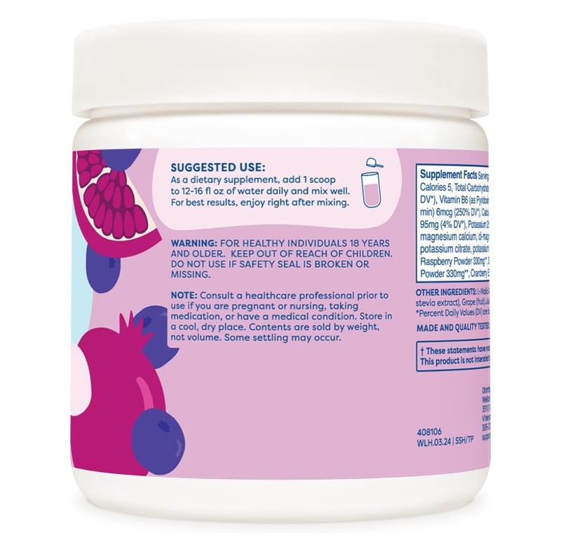 Splish Splash Hydration Electrolyte Drink Mix (Blueberry Pomegranate Flavored, 30 Servings)