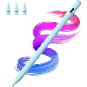 Stylus Pen for iPad(2018-2025)-13 Mins  Charge with Tilt Sensitivity & Palm Rejection for iPad 11/10/9/8/7/6th Gen, Air 7/6/5/4/3/M3/M2, Pro 13"/12.9"/11"/M4, Mini 7/6/5th,Blue