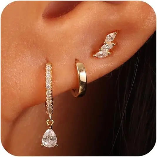 17 # Water Drop Ear Buckle (Set of 3)