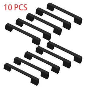 10 Pcs Drawer Cabinet Door Pulls, Matte Cabinet Handle, Multi-Functional Minimalist Style, Suitable for Home Office Kitchen Living Room Bedroom, Hardware