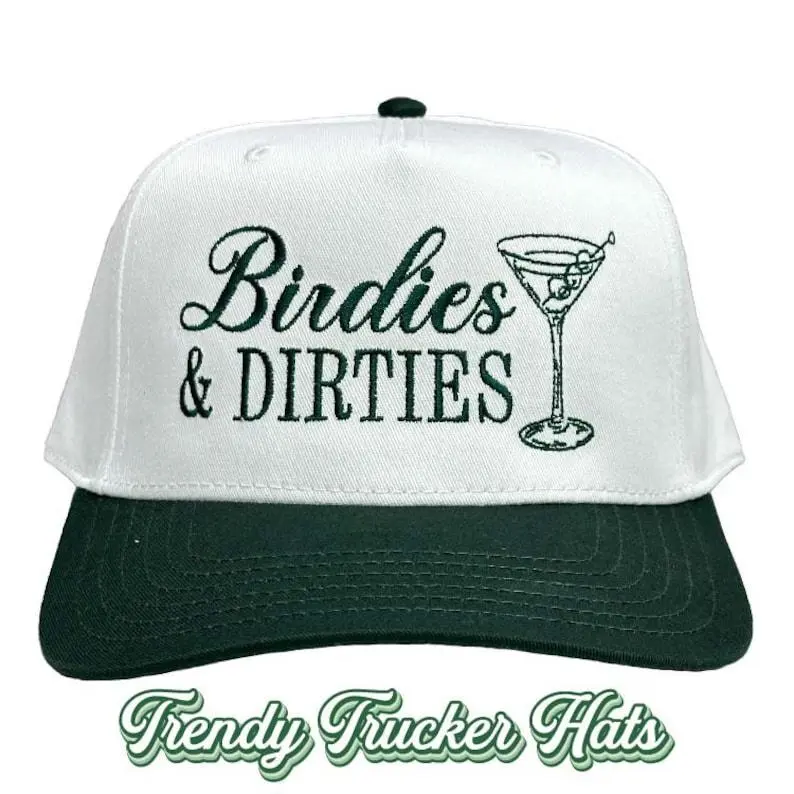 Embroidered Trucker Hat: Birdies and Dirties Golf Cap