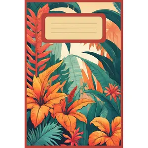 Tropical Escape Lined Notebook 6x9 Inch Jungle Inspired Journal for Notes Ideas & Reflections 120 Lined Pages Glossy Softcover Perfect for Nature Lovers Travelers Students