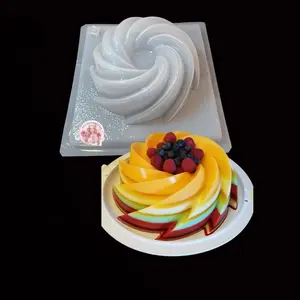 Molde de plástico para gelatina a en forma de remolino