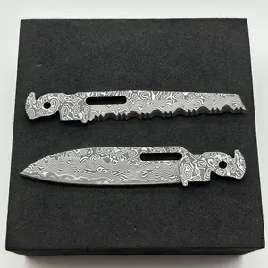[Combo pack] - VG10 Damascus MAIN&SAW BLADE Compatible for Leatherman  ARC/FREE P2 P4