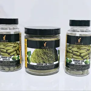 DANGE Soursop Leaf Powder Capsules - Natural Flavoring, Ideal for Flavoring, Versatile for Various Uses - Grain, Flour Dietary Vitamin Healthcare
