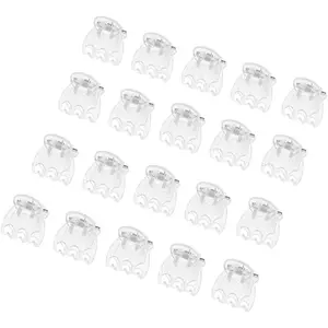 50 count  Orchid Clips  Support Clear Fixer for Garden Vine Stem  Climbing Clasp Transparent 6 Claws Orchid Clips Plastic Butterfly  Support Structures