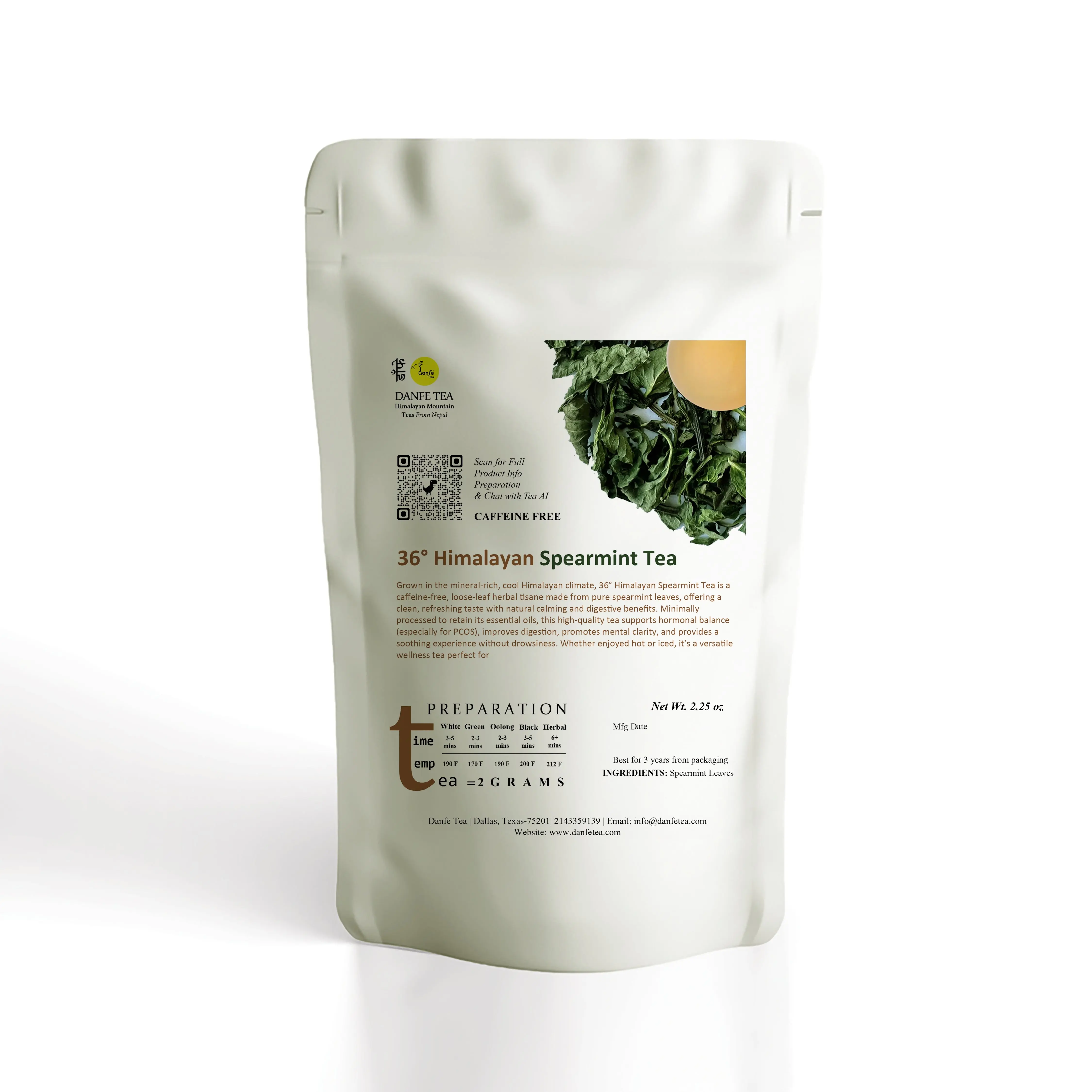 36° Himalayan Spearmint Tea (Caffeine-Free)