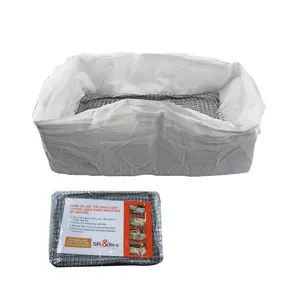 Set of 10 Washable Liners S/M/L for Cat Litter Boxes, Designed to Eliminate The Need for Manual Cleaning. These Durable PE Mats Feature a Mesh Design for Effective Odor Control And Easy Disposal of Pet Waste