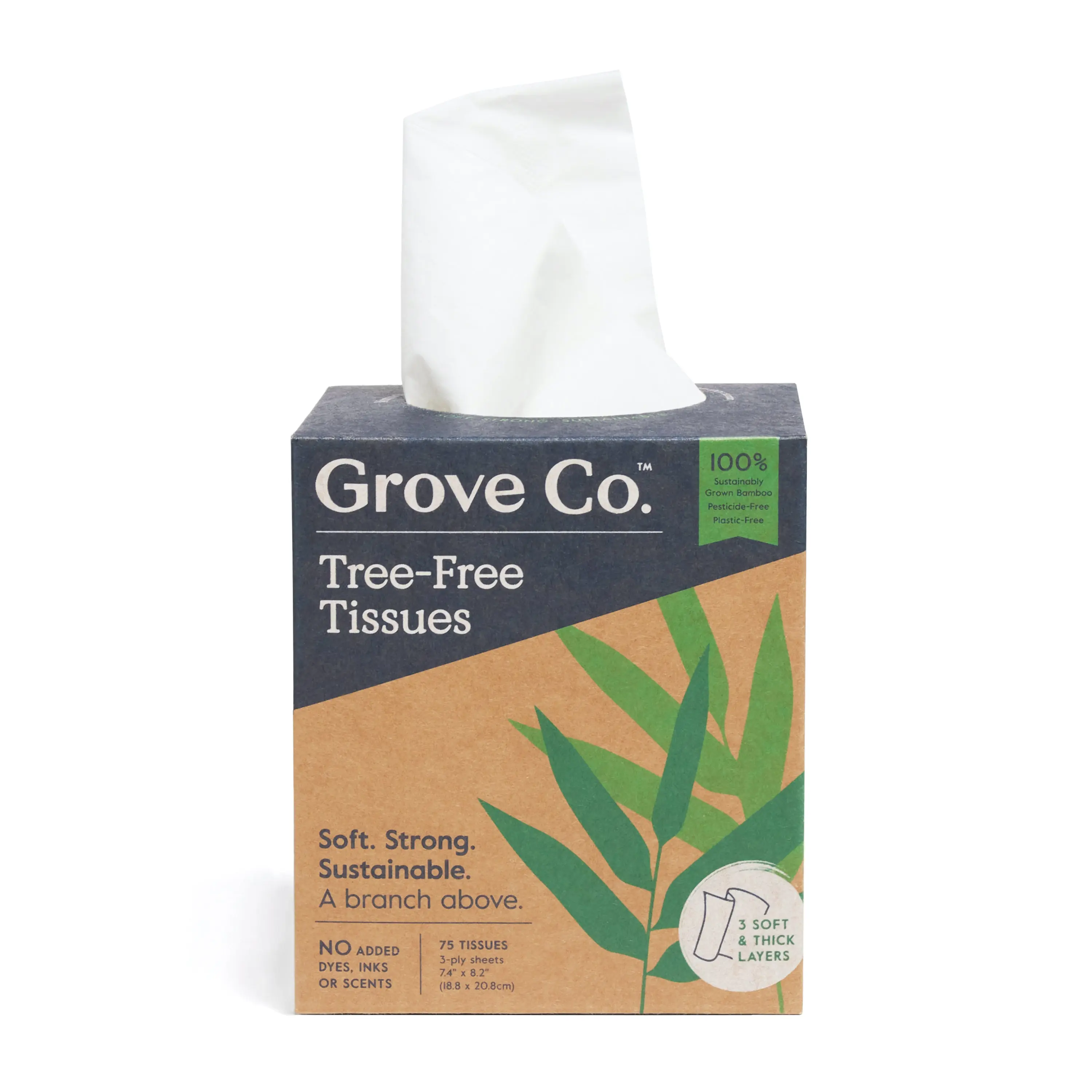 3-Ply Bamboo Facial Tissues (75 sheets per box) 3-Ply Bamboo Facial Tissues (75 sheets per box)