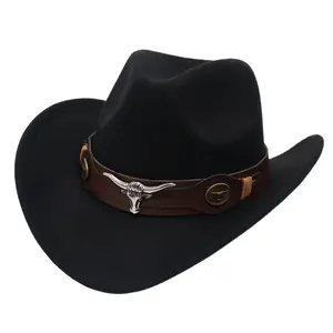 [Vintage Cowboy Hat] A Vintage Cowboy Hat for Men, Easy to Mix And Match with a Easy And Stylish Design. Additions And The Hat Will Be Shipped Separately, with The Color Based Primarily on The Actual .