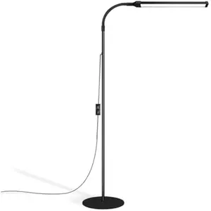 Lash Light, LED Floor Lamp, Reading Floor Lamp, Adjustable Gooseneck, 3 Heights, 10W Dual Brightness, Portable Standing Lamp for Eyelash Extensions, Makeup, Office