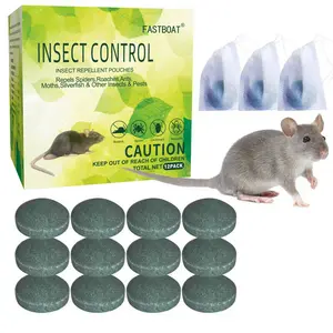12 Pack Mouse, Rat, and Rodent Repellent Balls - Natural Plant-Based, Safe for Kids & Pets, 90 Days Powerful Protection, Peppermint Oil (for Home, Car, Kitchen, Storage)