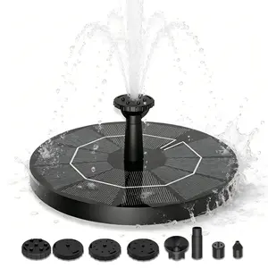Solar Fountain Water Pump for Bird Bath, Floating Solar Powered Water Fountain Pump for Bird Bath, Garden, Pond, Pool, Outdoor (1.5W)