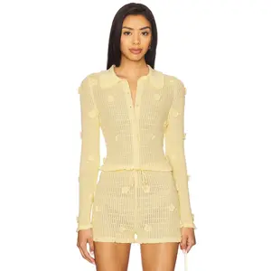 Stone Cold Fox x REVOLVE Allayia Floral Cardigan in Baby Yellow