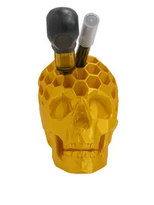 Skull pen holder, make-up brush holder, tool holder