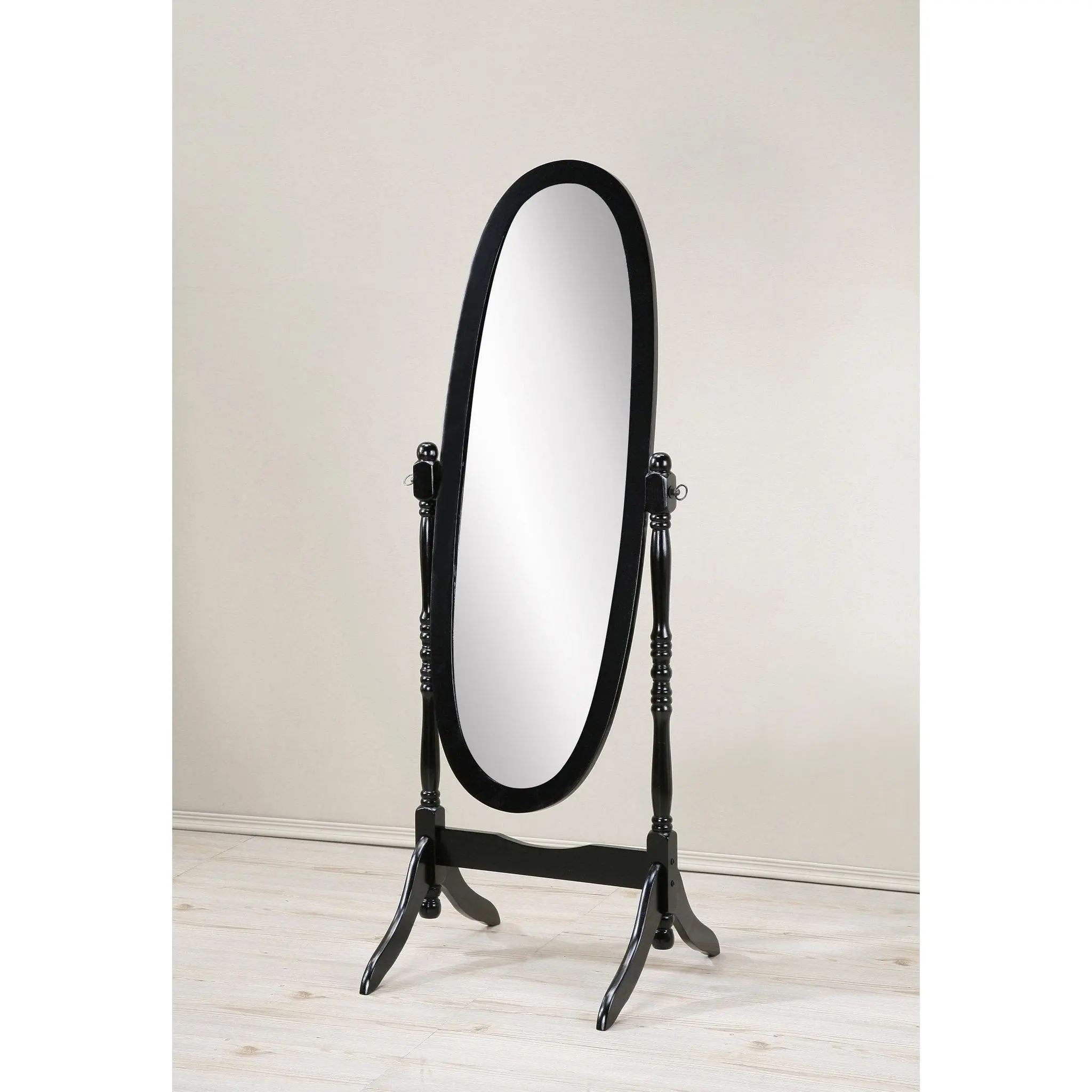 Audi Traditional Queen Anna Style Black Wood Floor Cheval Mirror Audi Traditional Queen Anna Style Black Wood Floor Cheval Mirror