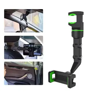 Universal 360 Degree Rotating Smartphone Car Mount Holder, Adjustable Height, Compact Design, Stable Base, Hands-Free Operation, Vent Installation