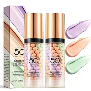 Color Correcting Face Primer, 2 Pack Hydrating Makeup Base with SPF 50 for Pore Refinement and Oil Control, Multi Use Makeup