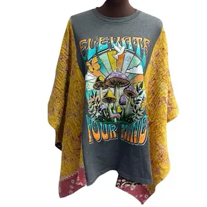 Elevate Your Mind Ladies Poncho / Ruana Womenswear Shirts Blouse Top sweatshirt