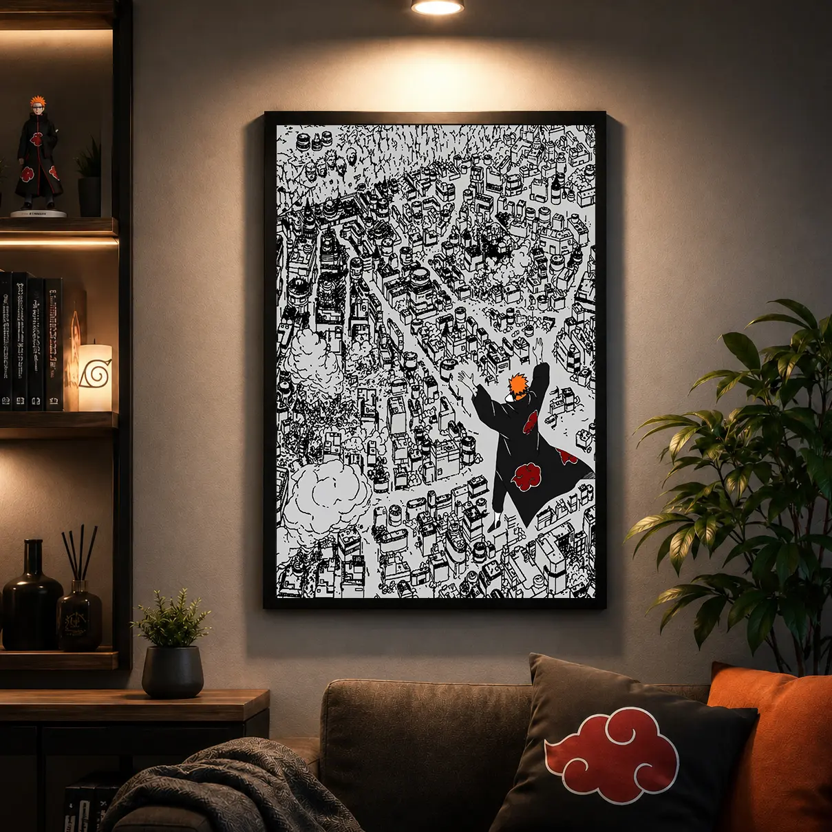 Naruto Anime Poster, Naruto Iconic Manga Scene Poster, Anime Art Decor Poster For Bedroom Living Room Dorm Boy Room,  Naruto Fans Gift