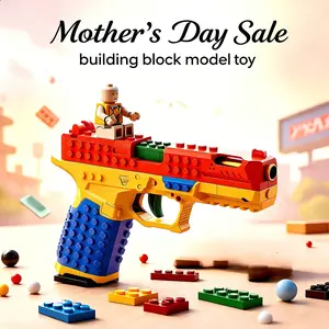 Mother's Day Sale！SIG17 Assembled Building Blocks Soft Bullet Toy Automatic gun Perfect for Outdoor Games Team Challenges Festival Gifts