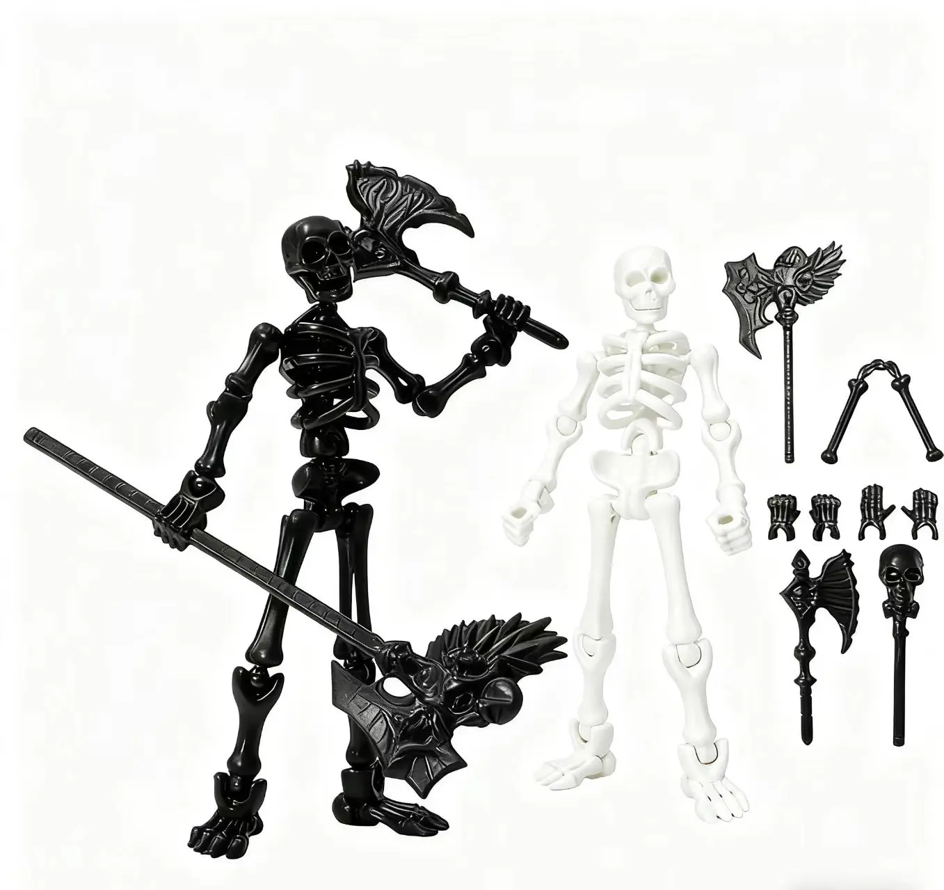 Build Your Own Poseable Skeleton Figure - DIY Kit for Creative Fun & Stress Relief!
