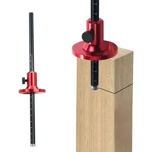 Wheel Marking Gauge, Aluminum Alloy Scriber Marking Woodworking Mortise Parallel Scribing Tool with Metric and Inch Scales