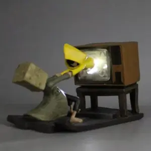Little Nightmares II Anime Game Figure Six Mono Action Figure Model Toys Cartoon Character Ornament Collection Halloween Gifts