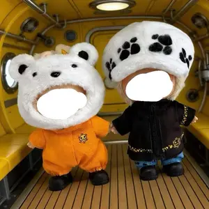 Law and Bear Surgeon Pirates Anime Costume Cosplay 17cm Doll Clothes