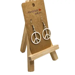 Peace Sign Earrings - Stylish Unisex Costume Jewelry Lightweight High-Quality Material Trendy Accessories for Any Outfit
