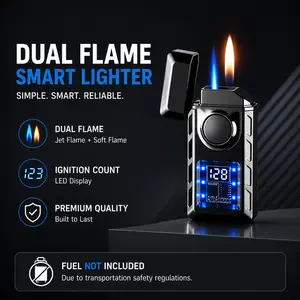 Intelligent Voice-Activated Metal Lighter (Gas Not Included) outdoorfun