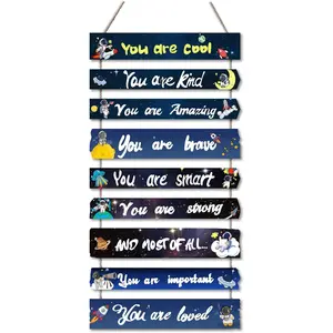 Outer Space Room Decor for Teen Boys Aesthetic, Cool Bedroom Wall Decor for  Boy, Navy Blue  Wall Art Signs, Fun Stuff Black Decorations for  Bed Room Dorm Classroom Bathroom