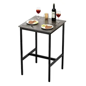 24-Inch Bar Table Height Pub Table For Kitchen Dining Counter Coffee Bar, Compact Counter Height Desk For Small Spaces, Easy Assembly, Durable Build With Sturdy Frame, Ideal For Home Bar, Breakfast Nook, Café, Apartment