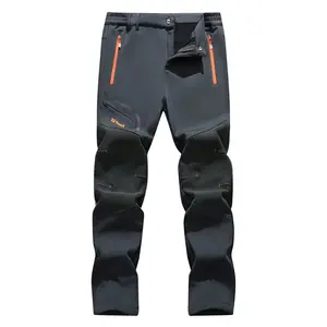 Men's Waterproof Pants Insulated Cold weather Hiking Winter Snow Ski Softshell Outdoor Pants Zipper Pockets Climbing Thermal Jogger Trousers Thermal Lined Jogger pants men Waterproof Winter Ski Hiking Pants.