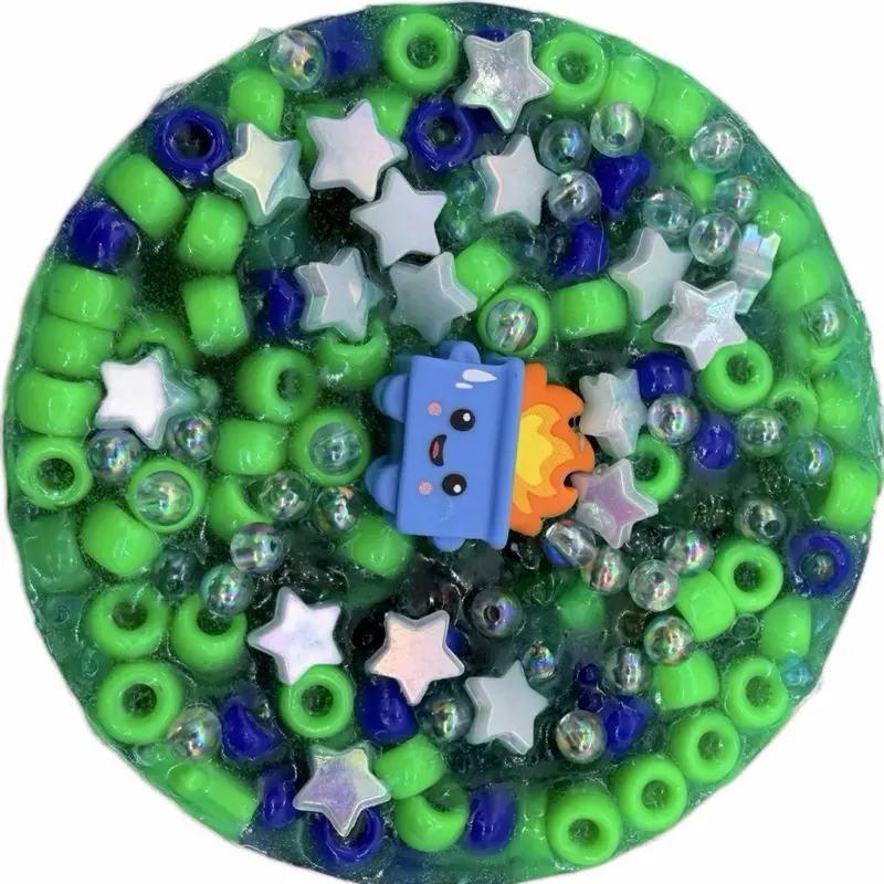 The Wiley Merchant Blue and Green Dumpster Fire 6oz Reusable 30-35x use picky pad.