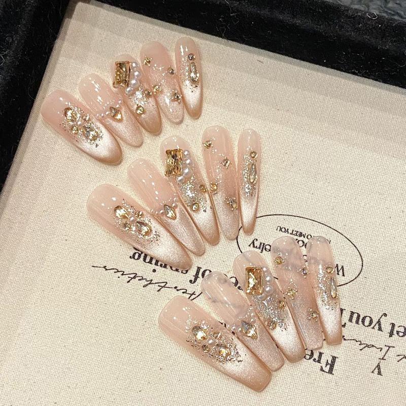 Cutics $2 Nail Set with Elegant Gold Accents Free Shipping on Orders Over $40 Manicure Style Note Included