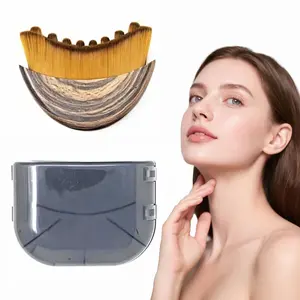 Lymphatic Contour Face Brush - At Home Facial Care Dry Brush for Jawline & Chin Contouring, Gentle Skin Exfoliation, Facial Slimming & Massage, Single Item Skin Care Tool