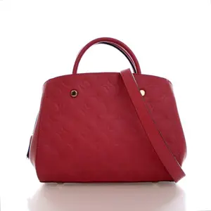 Pre-owned Monogram Empreinte Leather tote bags Louis Vuitton Monogram Empreinte Montaigne BB