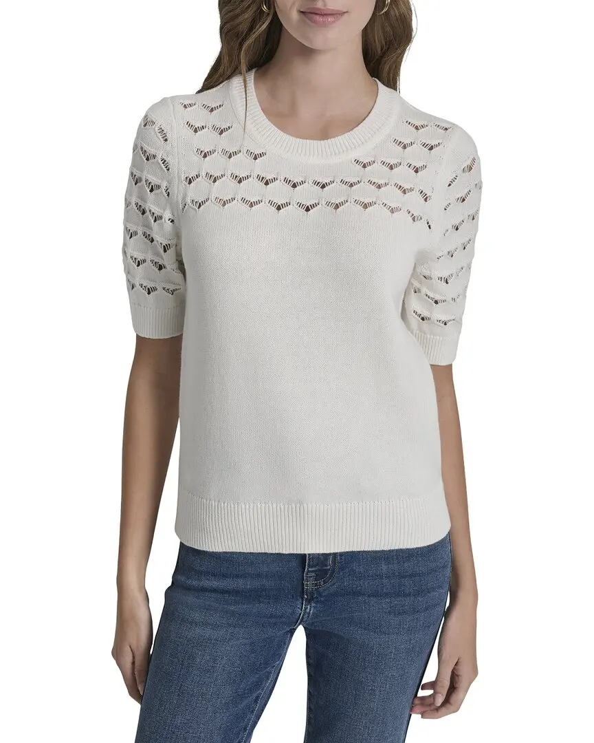 DKNY Yoke Sweater Top