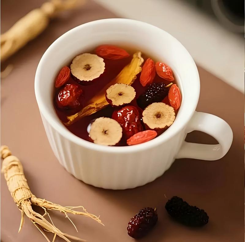 Kidney Tea Formula Ginseng  eight  Treasure Tea Combination Scented Tea Eight Treasure Tea Red Date Wolfberry Tea Men's Tea Health Tea Mulberry Herbal Formula Health Tea 60bags Organic