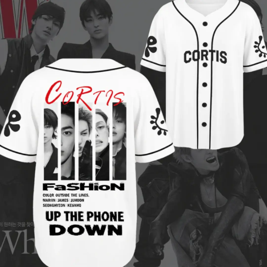 Cortis Color Outside The Lines Tour Inspired Baseball Jersey For Fans, Put Your Phone Down Tour Cortis Unisex Baseball Jersey Collectible Gift
