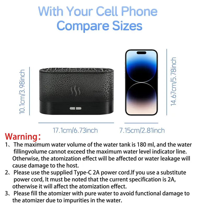 Portable Colorful Night Light Humidifier, USB Powered Mist Maker with Anti-dry Function, Desktop Small Aroma Diffuser Air Humidifier For Bedroom Home Office 1