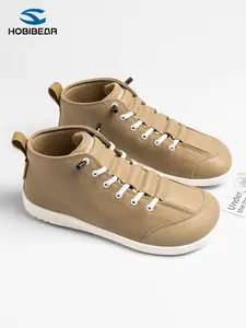 HOBIBEAR Wide-Toe Shoes: Ultra-Comfortable Design for Spring/Autumn Fashion Short Boots, Neutral Style Exuding Effortless Charm, Durable Material Crafted for Daily Versatile Mid-Top Footwear, Lightweight Boots