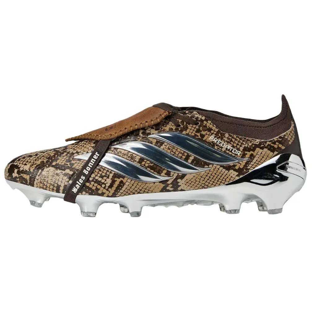 Wales Bonner x adidas Predator Elite FT FG Football Cleats, Khaki Silver Wonder White Colorway