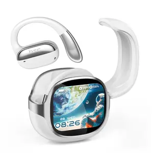 HTC NE58 - Bluetooth 6.0 Low Latency, OWS Open-Ear Comfort, LED Multi-Function Touchscreen, Hi-Fi Sound & HD Calls - Fit for All Scenarios: Travel, Office, Music & Entertainment