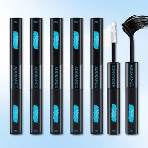 ADORANCE Waterproof Eyelash Glue (5-Count Pack), 2-in-1 Long-Lasting Lash Bond and Seal Glue, Sweat-Proof Eyelash Extension Glue for Cluster Lashes, Waterproof Eyelash Clusters