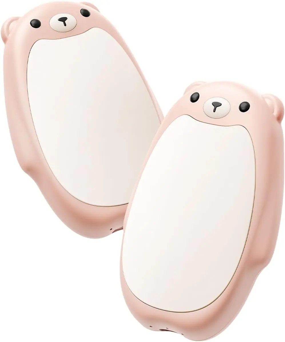 Hand Warmers Rechargeable  Cute Bear, 2 Pack  Hot Hands,  Electric Pocket Heater,   for Daughter, , Wife, or Bestie, Portable for Outdoor & Camping