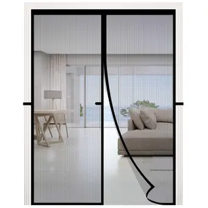 Magnetic Door Screen,Fit Doors Size 36*80/32*80/36*96,Auto Close Screen Door Mesh,Left Right Side Opening,Self-Closing Doors Cover,Doorway Curtain Mesh