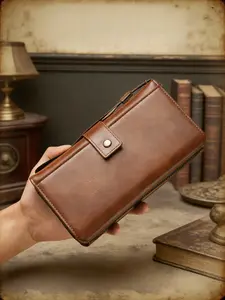 High-Quality Men's Business Handbag, Ultra-Large Capacity, 28 Card Slots, Holds Thousands Yuan, Phone, Invoices, Multi-Layered, Daily Use, Gift Choice