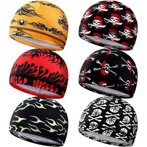 6 Pcs Men Cooling  Cap  Liner Sweat Wicking Beanie Head Wrap Bicycle Cycling Running Hat